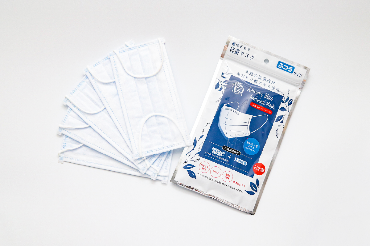 あおもり藍抗ウイルスマスク - Aomori BLUE STORE by AOMORI AI &Co.