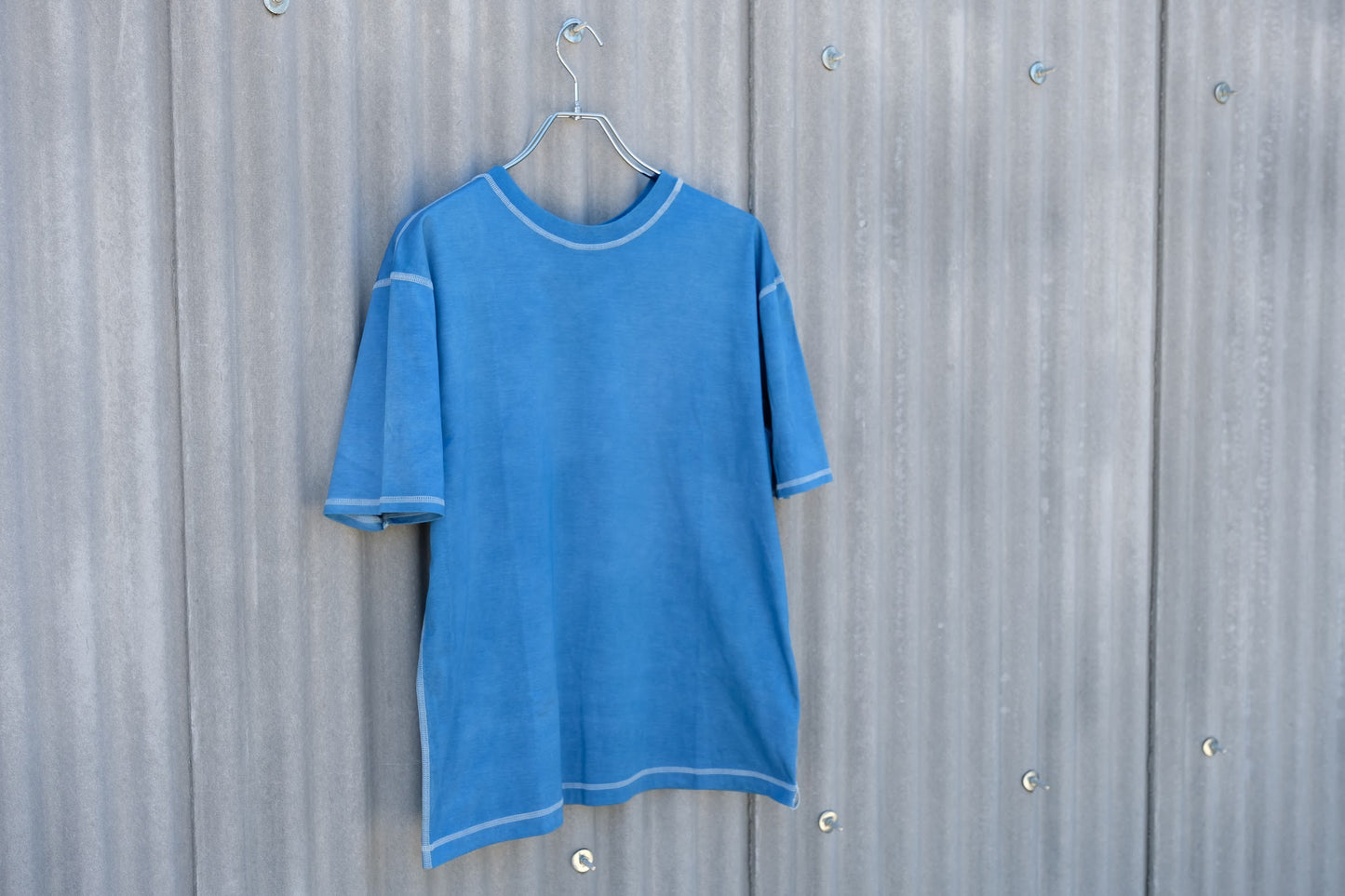 ＜コラボ商品＞あおもり藍【裏表前後なし】MENS ∞ ドレスTシャツ～サイズ【M】～