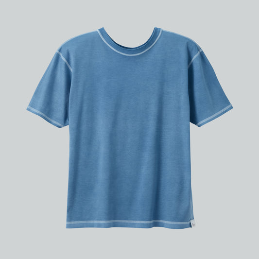 ＜コラボ商品＞あおもり藍【裏表前後なし】MENS ∞ ドレスTシャツ～サイズ【M】～
